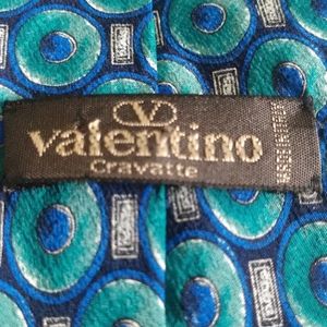 #4 VINTAGE VALENTINO ITALIAN SILK CHIFFON  Neck Tie